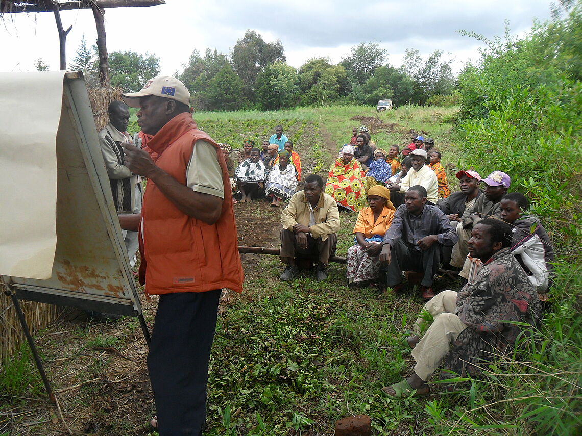 Village base training of coffee growers in Mbinga district